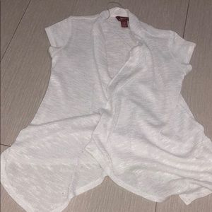 A white girls vest